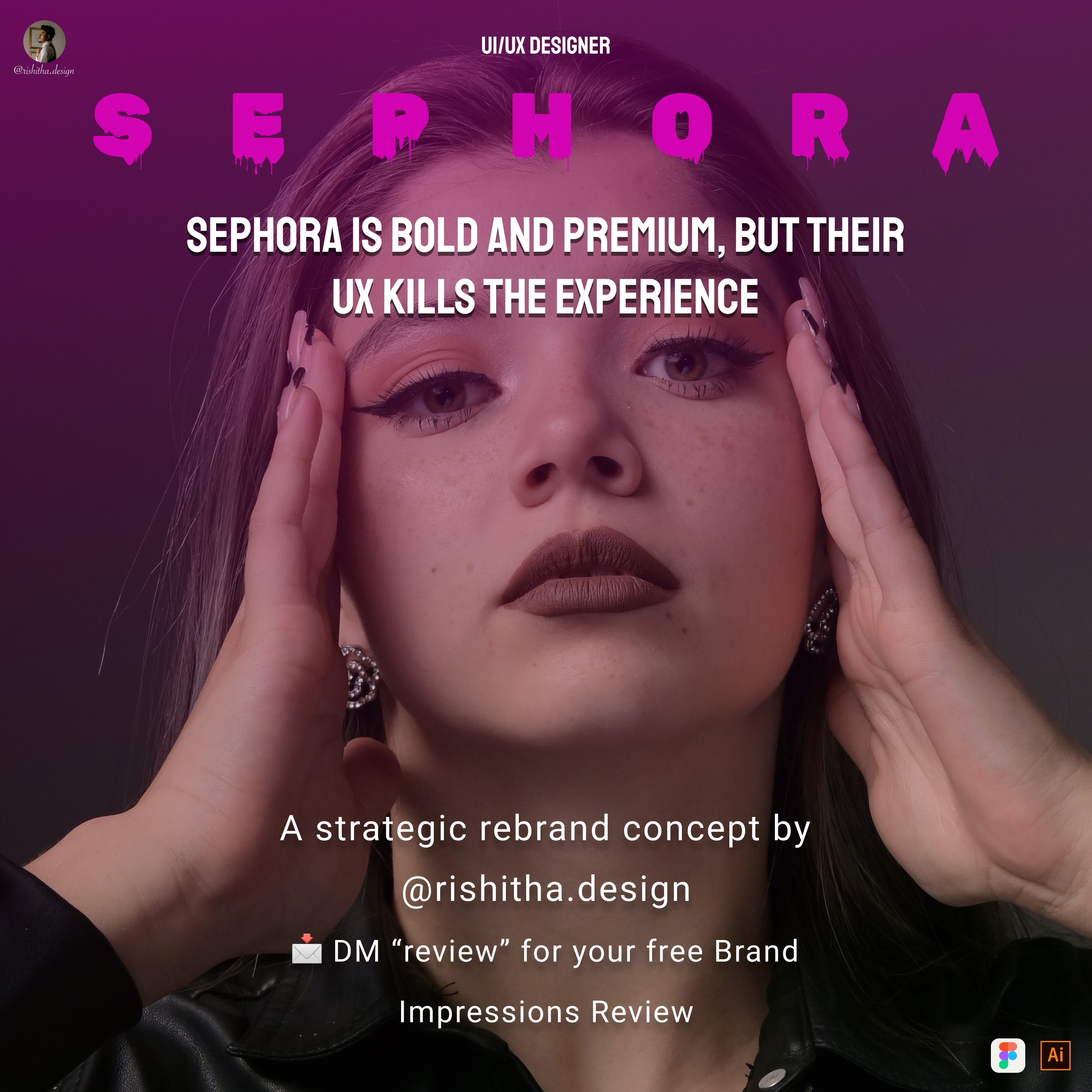 Sephora rebrand showcase post
